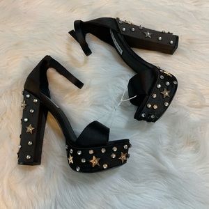Steve Madden Glory Star Studded Heels 